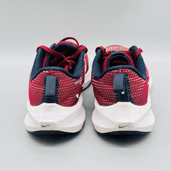 Nike Shoes Boys 5.5 Red Navy White Air Zoom Pegasus 40 Road Running Sneakers GS - Picture 7 of 13